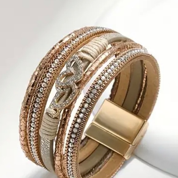 Bohemian magnetic heart bracelet - Picture 2 of 3